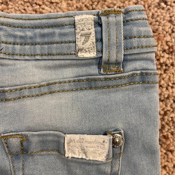 7 For All Mankind Jeans Light Blue Wash Size 24 months - Picture 3 of 5